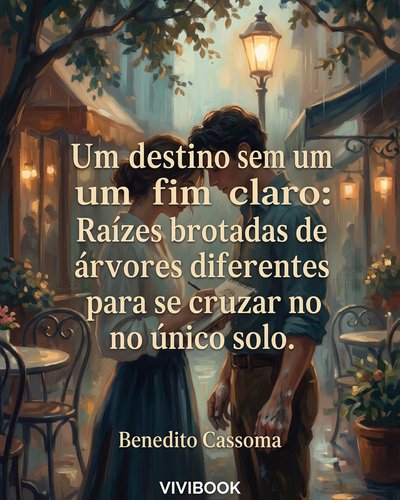 Um destino sem um fim claro: Raízes brotadas de árvores diferentes para se cruzar no único solo.